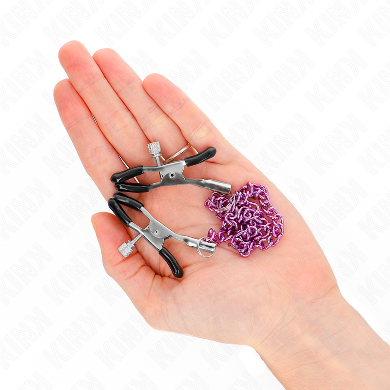 KINK - KETTE NIPPELKLEMMEN LILAC 30 CM