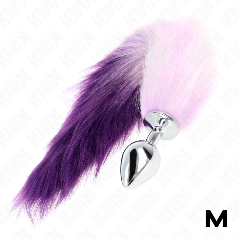 KINK - ANAL PLUG GRÖSSE M 8 X 3.5 CM MIT KUNSTSTOFFSCHWANZ 40 CM LILAC