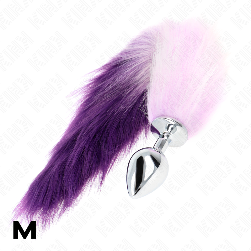 KINK - ANAL PLUG GRÖSSE M 8 X 3.5 CM MIT KUNSTSTOFFSCHWANZ 40 CM LILAC