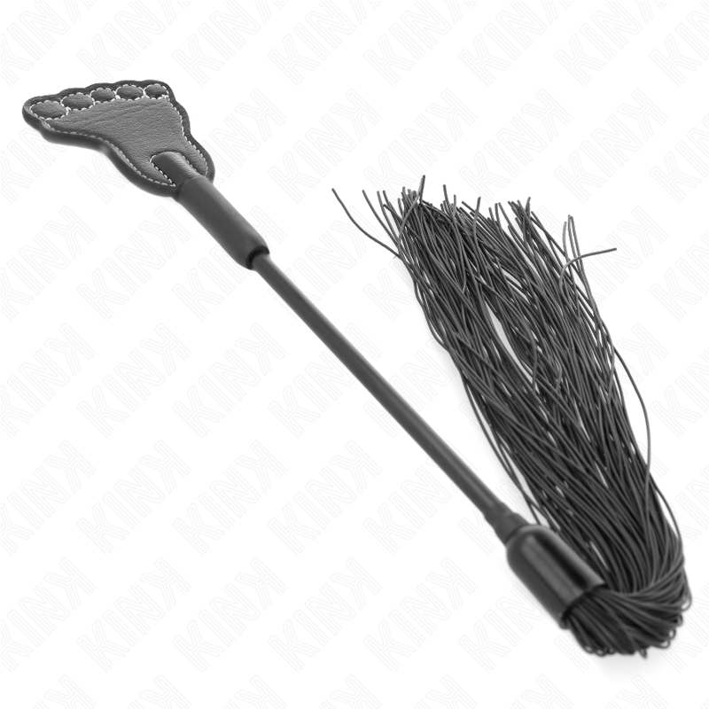 KINK - FOOT-SHAPED PADDLE WITH TASSEL WHIP 31 CM