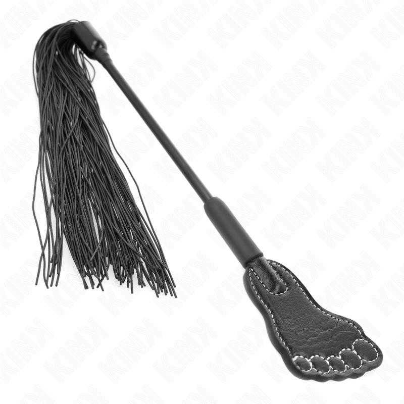 KINK - FOOT-SHAPED PADDLE WITH TASSEL WHIP 31 CM