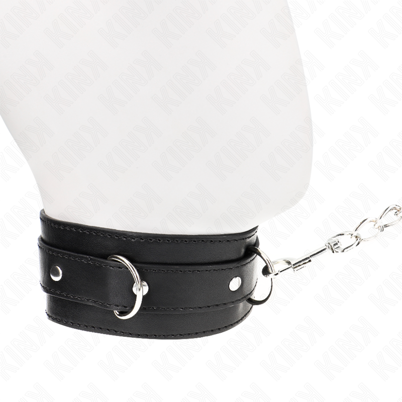 KINK - HALSBAND MIT GÜRTEL 65 CM MIT RIEMEN SCHWARZ 54 X 4.5 CM