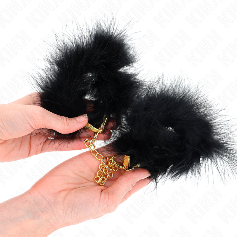 KINK - SPRING HAND CUFFS WITH GOLD CHAIN MODEL 0