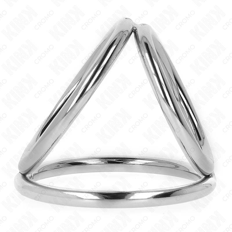 KINK - DREIFACH CHROM METALL PENISRING 3.8 CM BIS 5 CM MODELL 2
