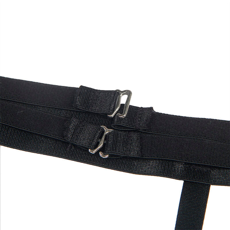SUBBLIME - 954147 BODY MIT STRUMPFGÜRTEL SCHWARZ S/M