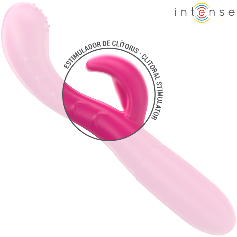INTENSE - AMARA VIBRATOR MIT STIMULIERENDER ZUNGE 10 VIBRATIONEN PINK