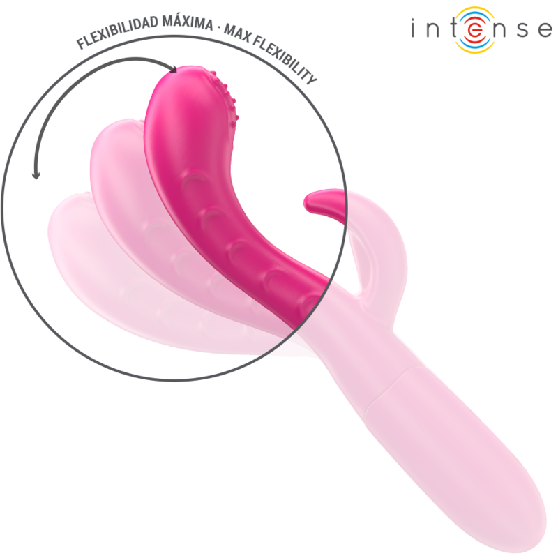 INTENSE - AMARA VIBRATOR MIT STIMULIERENDER ZUNGE 10 VIBRATIONEN PINK