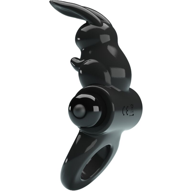 PRETTY LOVE - EXCITING RABBIT VIBRATOR RING 10 VIBRATIONS BLACK