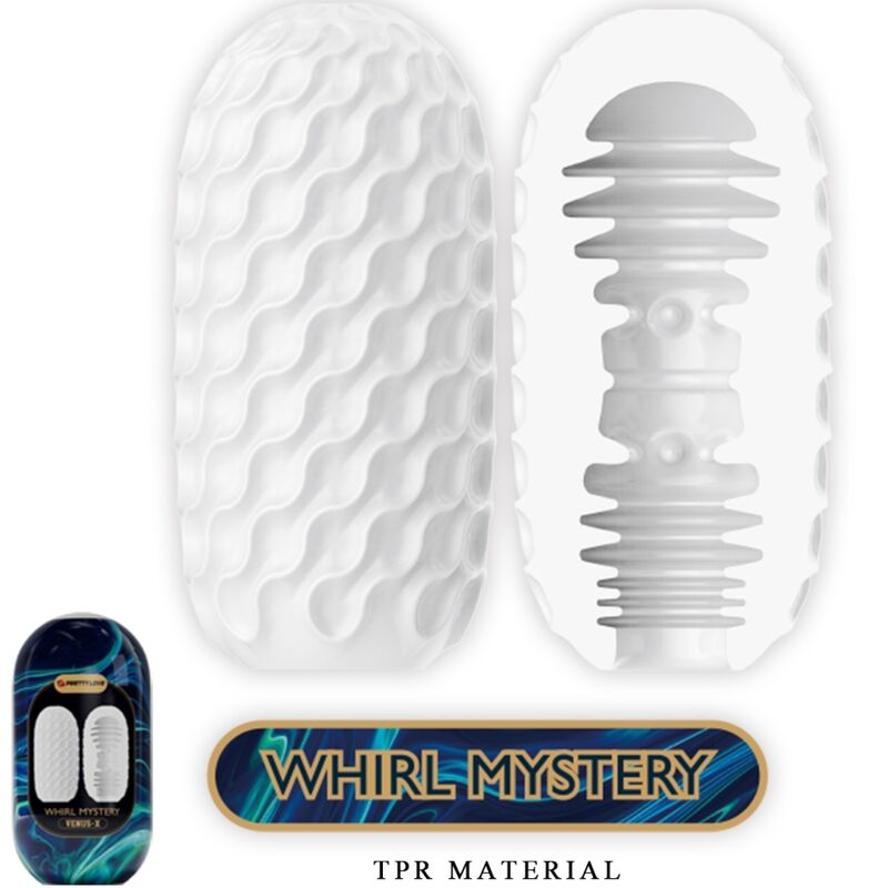 PRETTY LOVE - VENUS X 15 SILICONE MALE MASTURBATORS, WHITE
