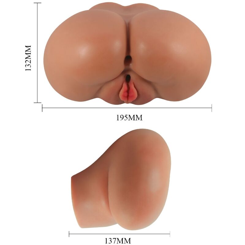 CRAZY BULL - LUNA VIBRATOR BUTT MIT REALISTISCHER VAGINA UND ANUS FLESH CONTROL FERNBEDIENUNG