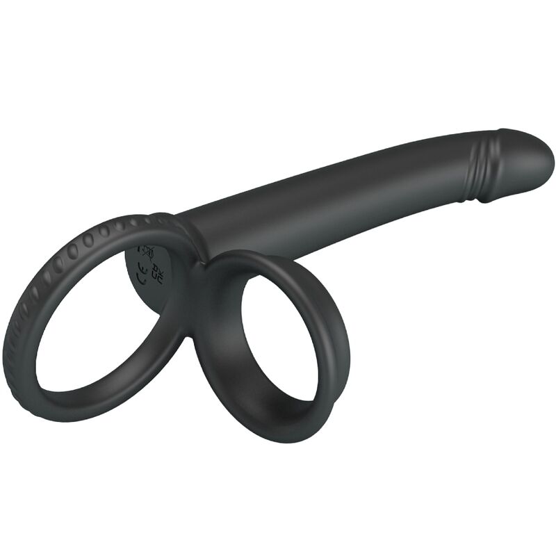 PRETTY LOVE - DILLION DOPPELTE PENETRATION DOPPELTER COCKRING SCHWARZ