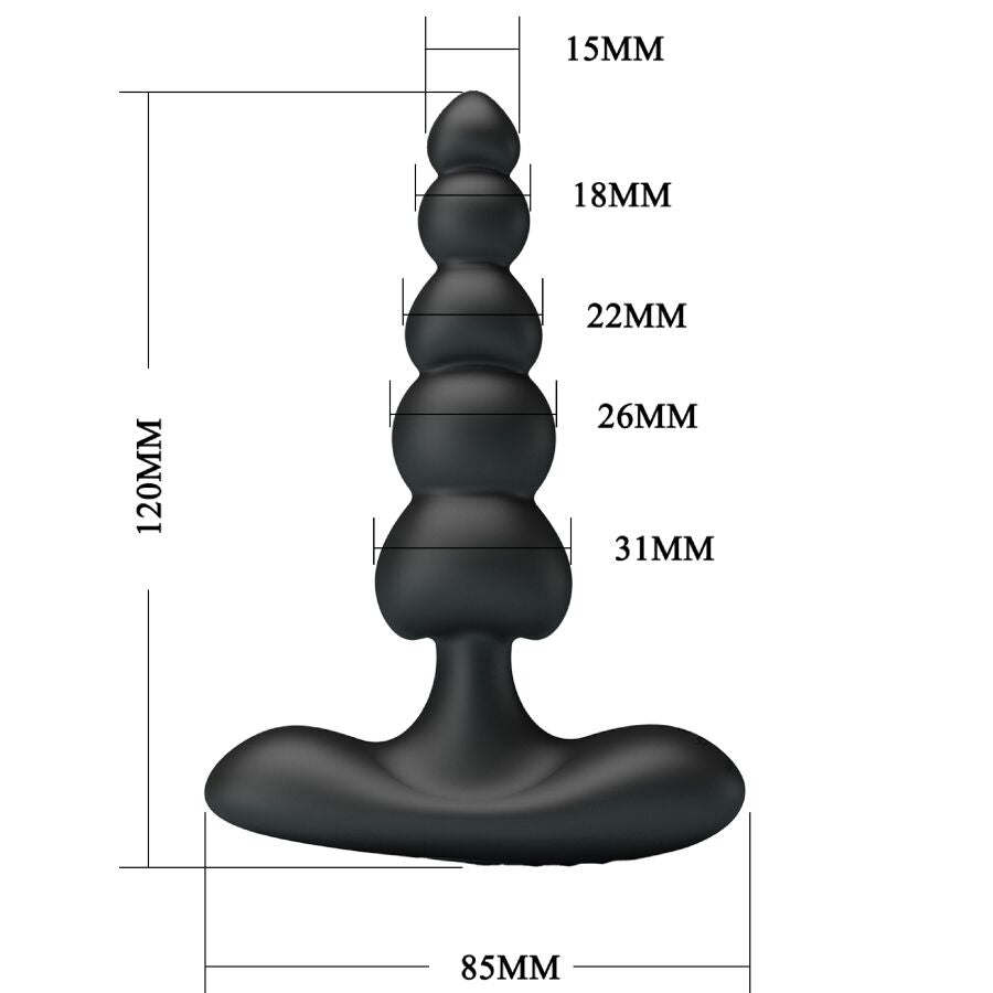 PRETTY LOVE - SIDNEY ANALVIBRATOR 10 VIBRATIONEN SCHWARZ