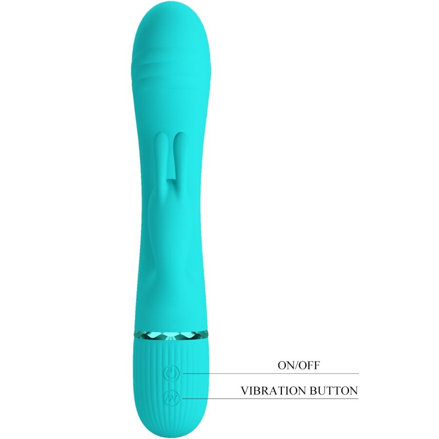 PRETTY LOVE - SCOCCO VIBRATOR RABBIT TÜRKIS