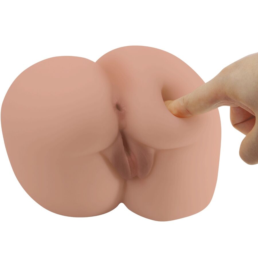 CRAZY BULL - BERNACE ASS VIBRATOR MIT REALISTISCHER VAGINA UND ANUS FLESH FERNBEDIENUNG