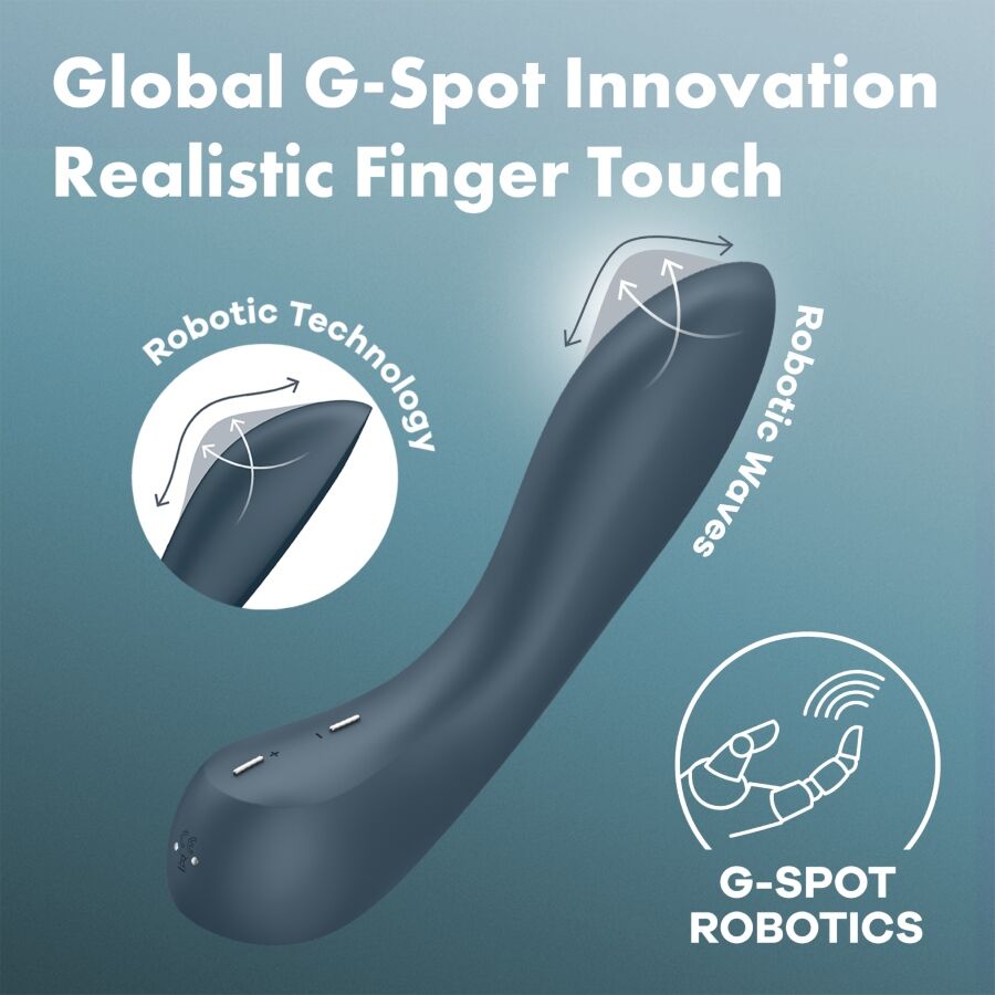 SATISFYER - G-SPOT WAVE 4 12 VIBRATIONSPROGRAMM VIBRATOR DUNKELGRAU