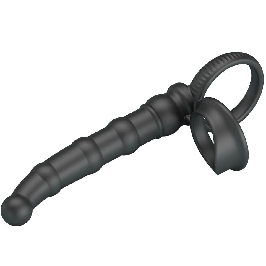PRETTY LOVE - TATUM VIBRIERENDER PENISRING MIT STECKER 10 VIBRATIONEN SCHWARZ