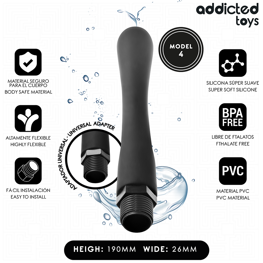 ADDICTED TOYS - ANAL CLEANER MIT UNIVERSALADAPTER MODELL 4