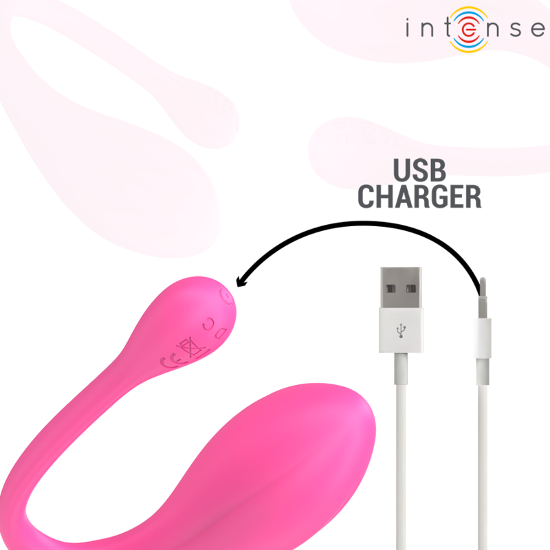 INTENSE - JANICE U VIBRATOR DOPPELSTIMULATION 10 VIBRATIONEN ROSA FERNBEDIENUNG