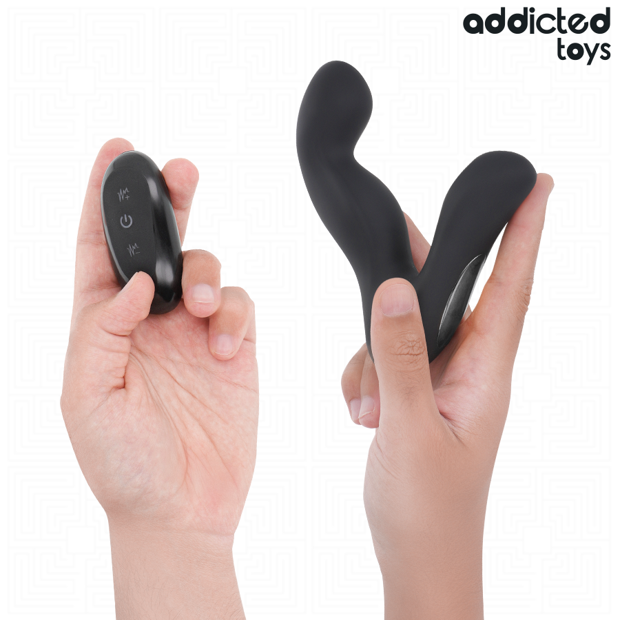 ADDICTED TOYS – OSZILLIERENDER PROSTATAMASSAGEGERÄT MIT PULSATIONSMODUS-FERNBEDIENUNG