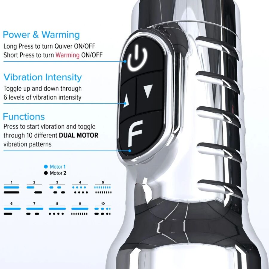 FLESHLIGHT - QUIVER WIEDERAUFLADBARER VIBRIERENDER MASTURBATOR FÜR DIE VAGINA