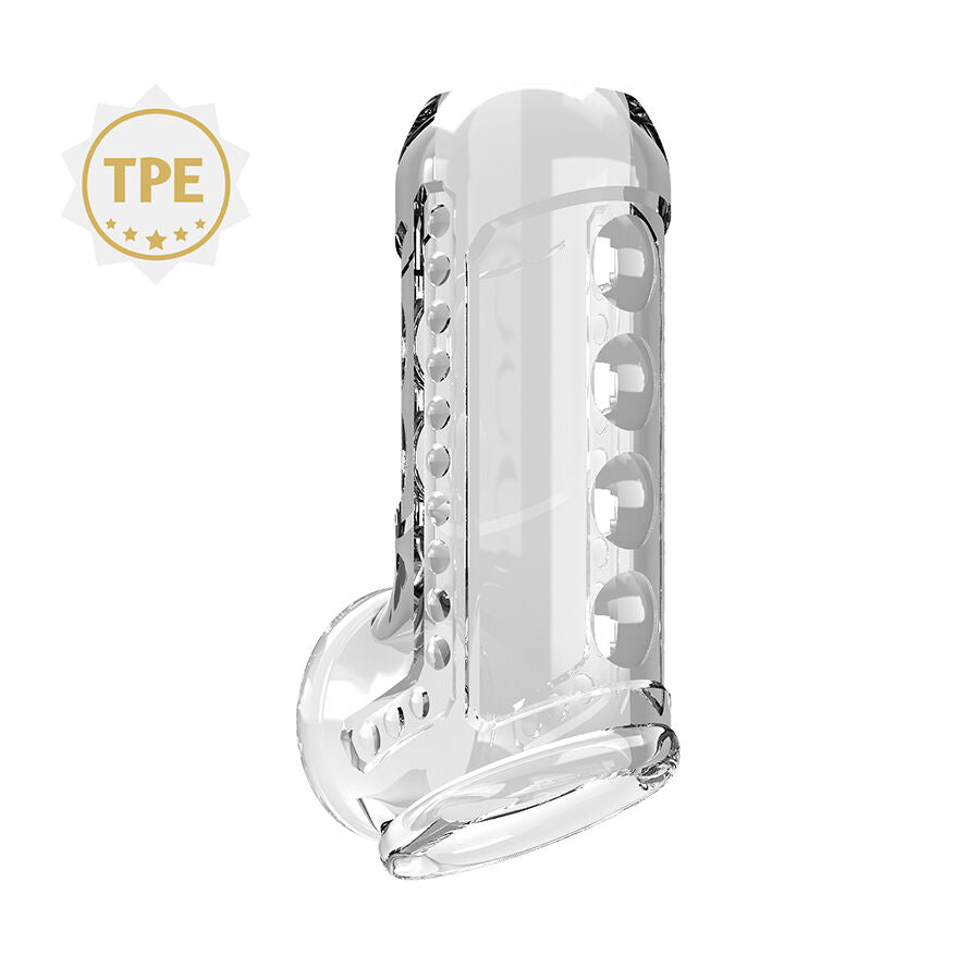 PRETTY LOVE - TRANSPARENTE, STRUKTURIERTE PENISHÜLLE