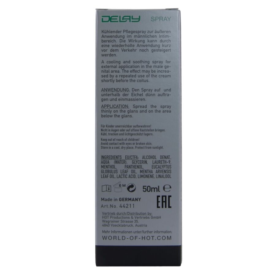 HOT - VERZÖGERTES SPRAY 50 ML