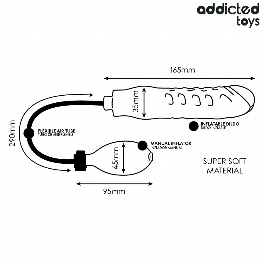 ADDICTED TOYS - INFLATABLE DILDO MODEL 1