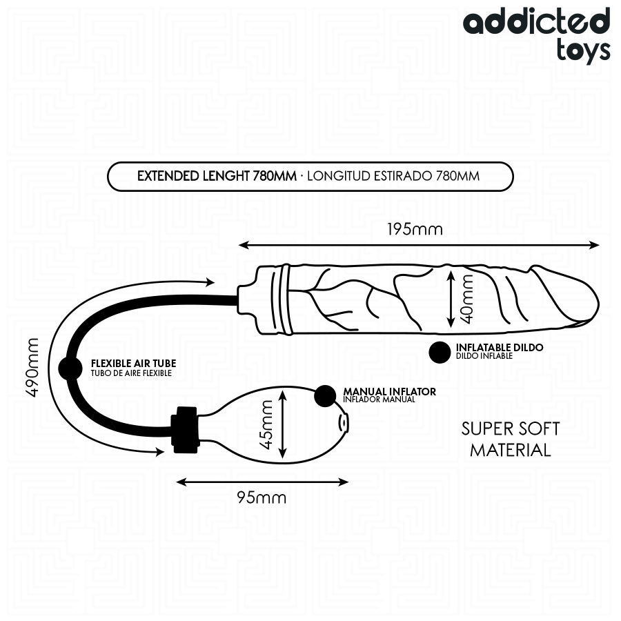 ADDICTED TOYS - INFLATABLE DILDO MODEL 2