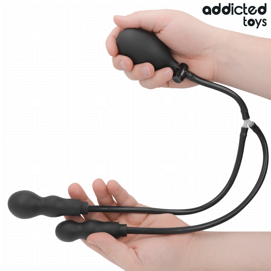 ADDICTED TOYS - INFLATABLE DOUBLE BUTT PLUG MODEL 3