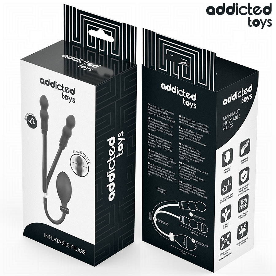 ADDICTED TOYS - INFLATABLE DOUBLE BUTT PLUG MODEL 3