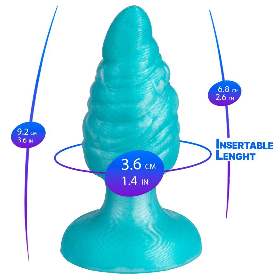 SILEXD - MELTY SCHMELZENDER ANALPLUG AUS THERMOAKTIVEM SILIKON, HIMMELBLAU, 9,2 CM