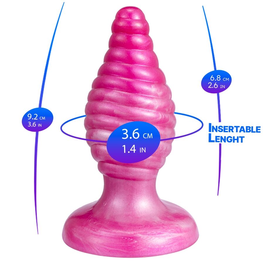 SILEXD - CHERRY KIRSCH-ANALPLUG FANTASY LIQUID SILIKON THERMOREAKTIV ROSA 9,2 CM