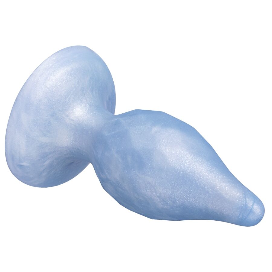 SILEXD - DIAMOND ANALPLUG FANTASIEFLÜSSIGES SILIKON THERMOREAKTIVES PERLBLAU 9,2 CM