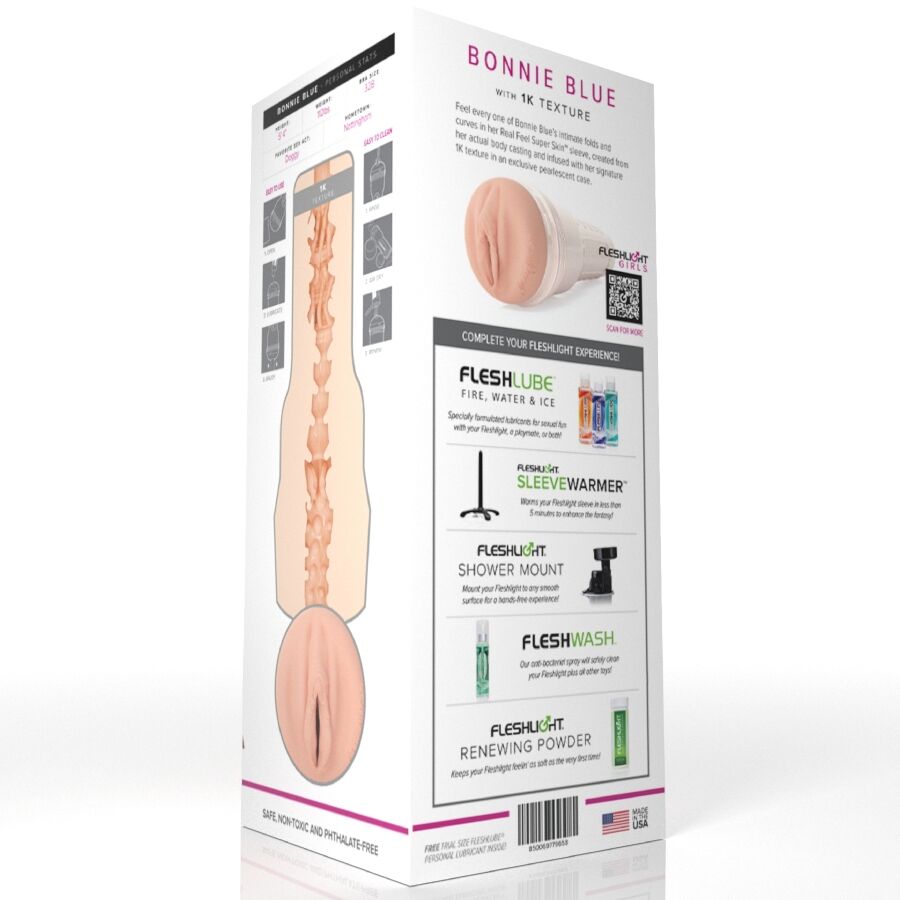 FLESHLIGHT GIRLS - BONNIE BLUE MIT 1K TEXTUR VAGINA