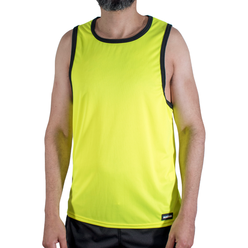 MACHO - CMV001 GELBES GYM-T-SHIRT