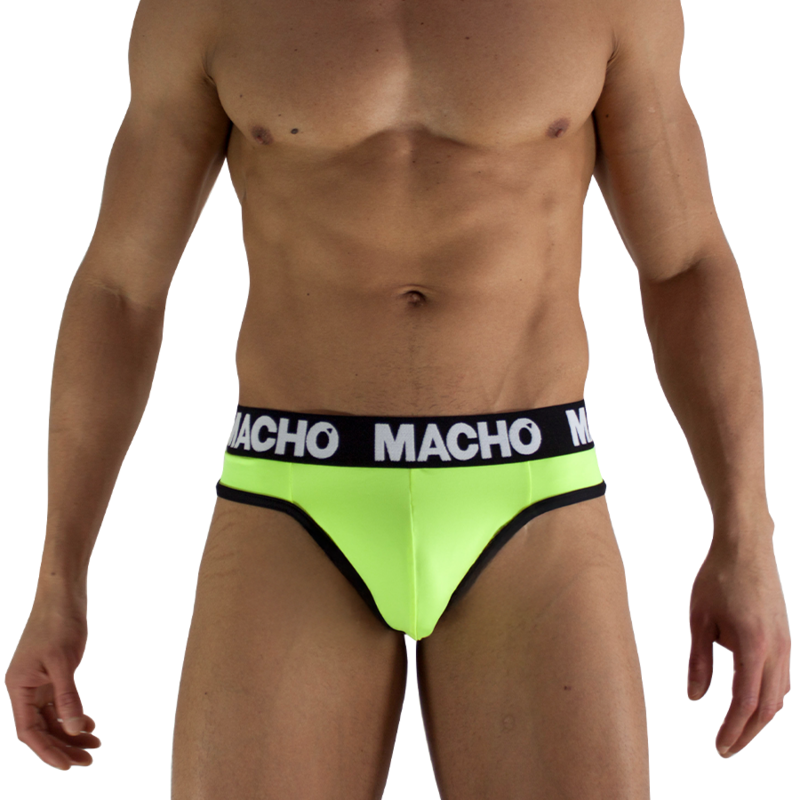 MACHO - MTG001 FLUORESZIERENDER GELBER STRINGTANGA, GRÖSSE