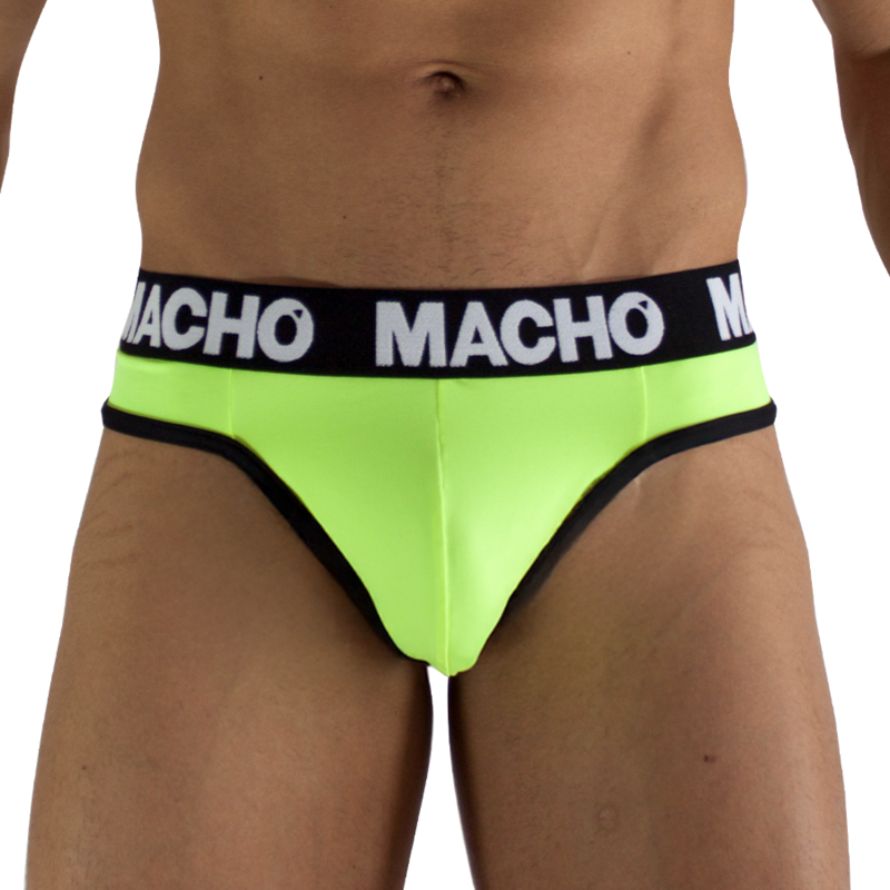 MACHO - MTG001 FLUORESZIERENDER GELBER STRINGTANGA, GRÖSSE