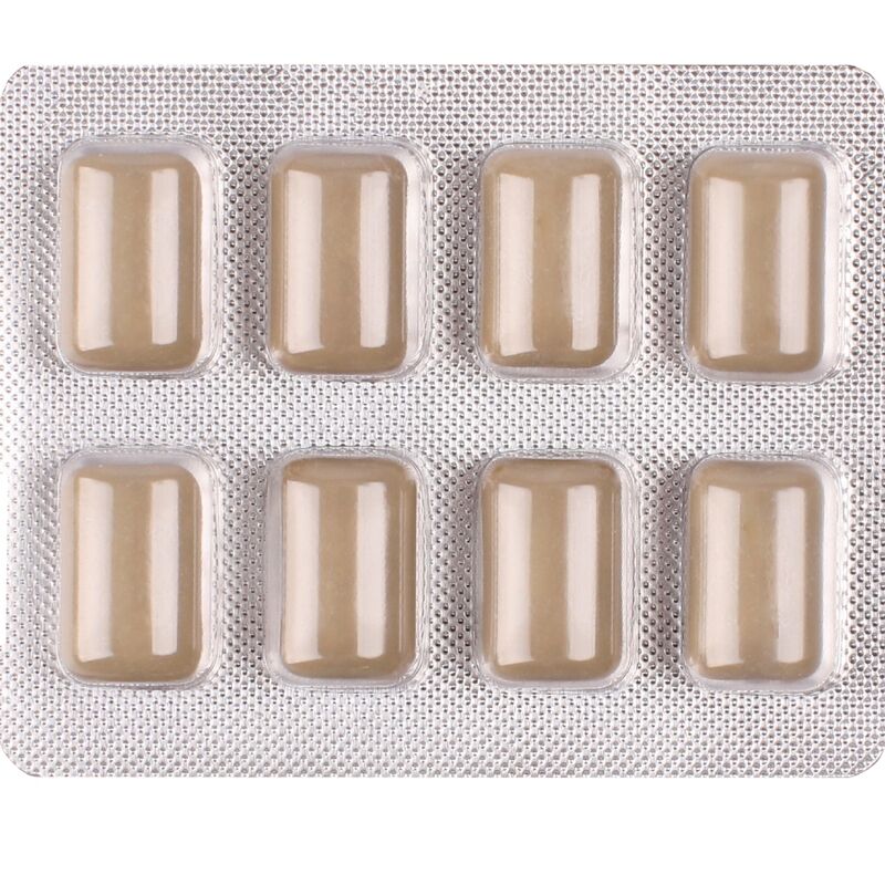 WUG OFF – Funktionelles Melatonin & Baldrian-Lakritz-Kaugummi, 8 Stück