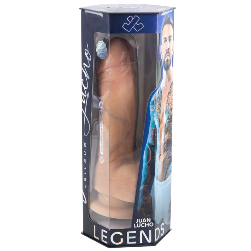 SILEXD - JUAN LUCHO LEGENDS SUPER REALISTISCHER PENIS, THERMOREAKTIVES PREMIUM SILEXPAN 23,3 CM