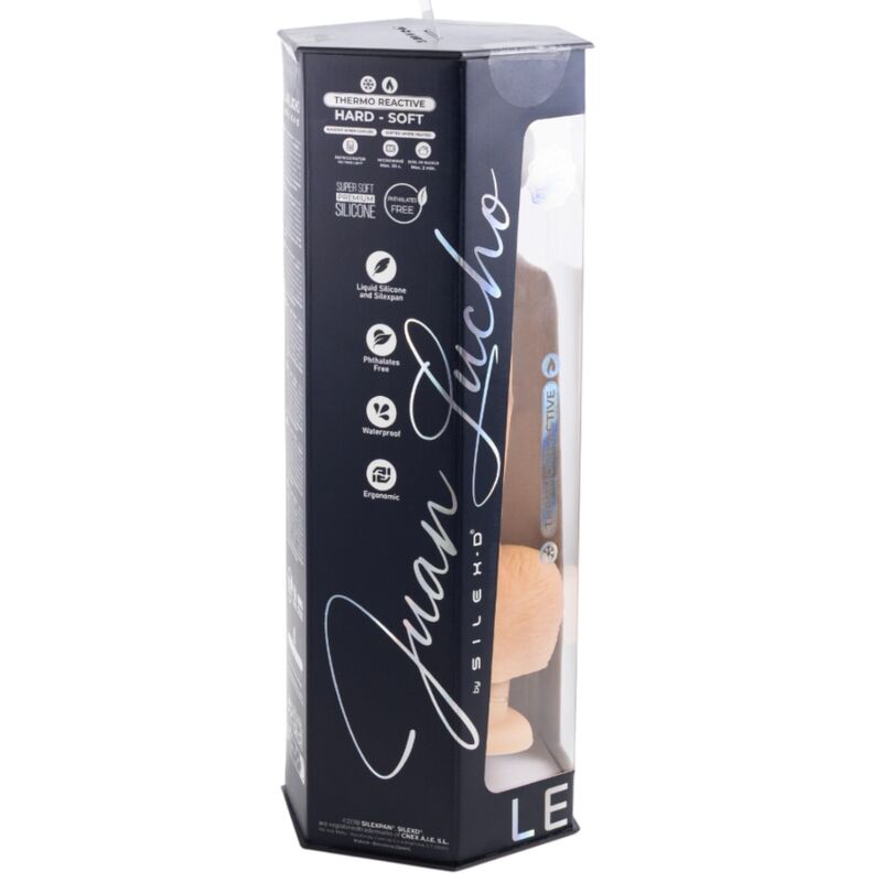 SILEXD - JUAN LUCHO LEGENDS SUPER REALISTISCHER PENIS, THERMOREAKTIVES PREMIUM SILEXPAN 23,3 CM