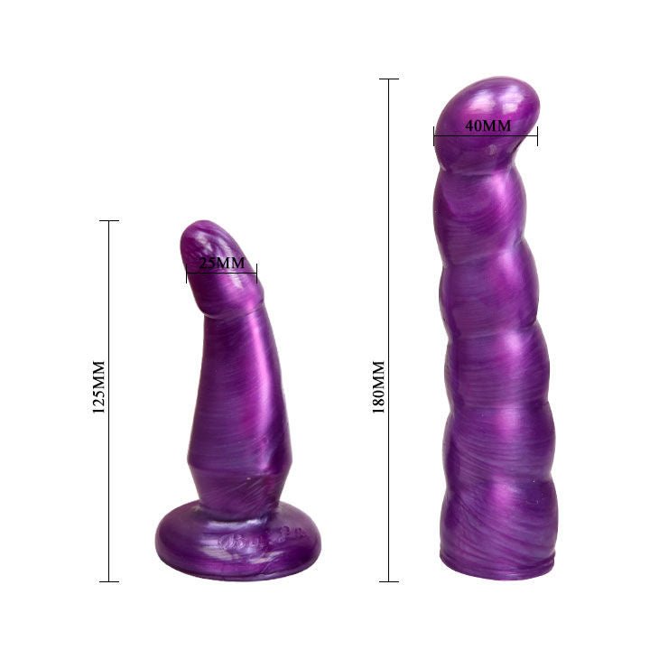 DANCE - WEIBLICHES ANAL UND VAGINALGESCHIRR FLIEDER G-PUNKT 17 CM