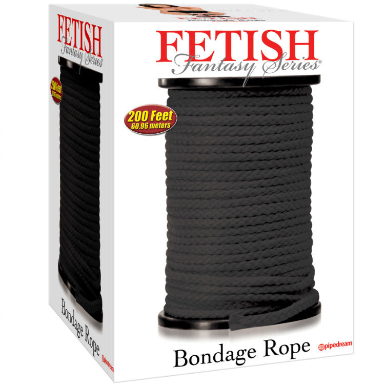 FETISH FANTASY SERIES - BONDAGESEIL SCHWARZ 60.96 METER