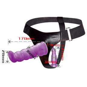 DANCE - WEIBLICHES ANAL UND VAGINALGESCHIRR FLIEDER G-PUNKT 17 CM