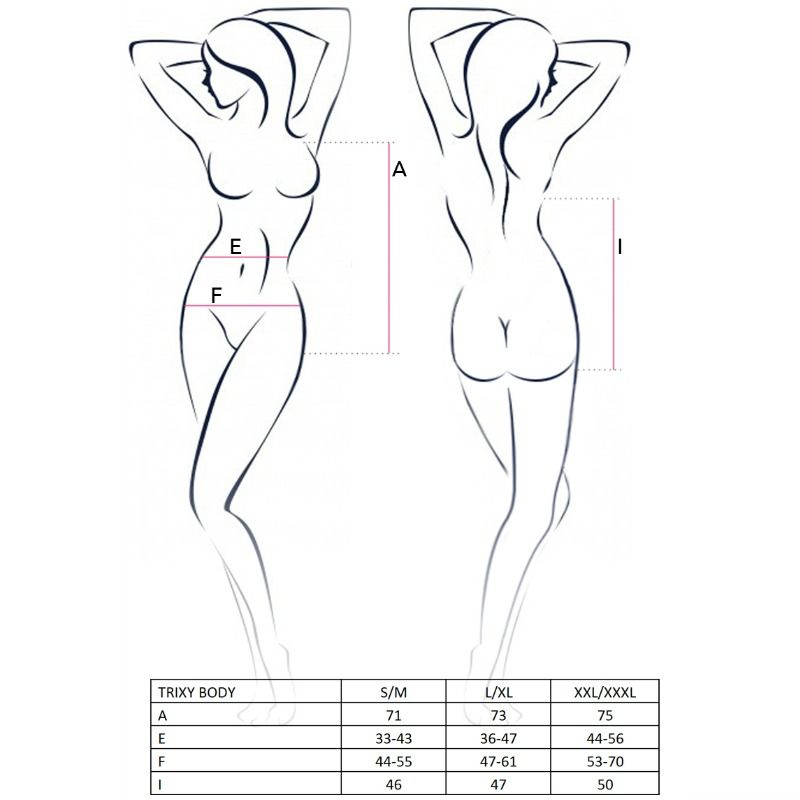 PASSION - WOMAN TRIXY TEDDY SCHWARZ GRÖSSE L/XL
