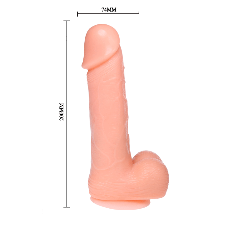 DANCE - REALISTISCHER DILDO DONG VIBRATION AND ROTATION 20 CM