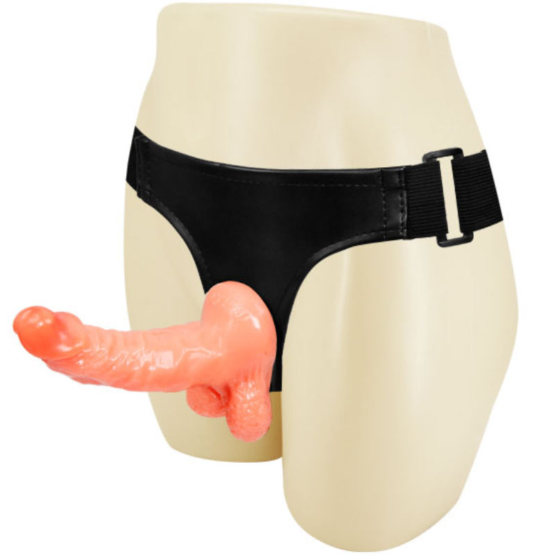 DANCE - GURT MIT REALISTISCHEM PENIS UND ULTRA LEIDENSCHAFTLICHEM VERSTELLBAREN HÖSCHEN 15.5 CM