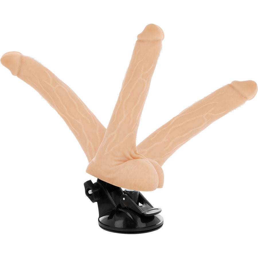 BASECOCK - ARTIKULIERBARER VIBRATOR MIT FERNBEDIENUNG SCHWARZ 18.5 CM -O- 4 CM