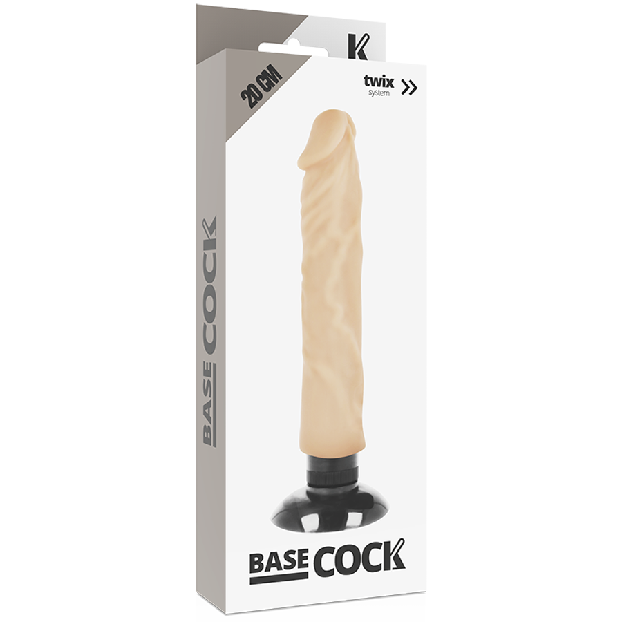BASECOCK - REALISTISCHER VIBRATOR 2-1 20 CM -O- 4 CM