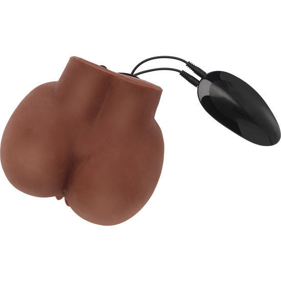 ACT - BAL ASS REALISTIC MASTURBATOR WITH BROWN VIBRATOR