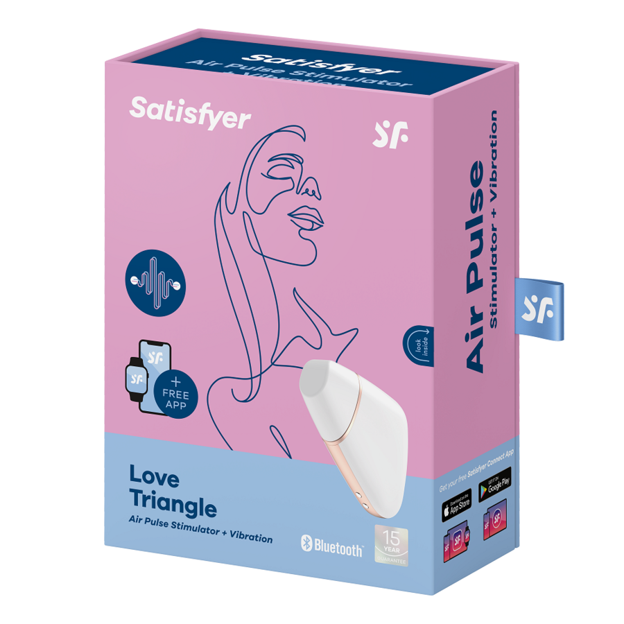 SATISFYER - LOVE TRIANGLE STIMULATOR & VIBRATOR